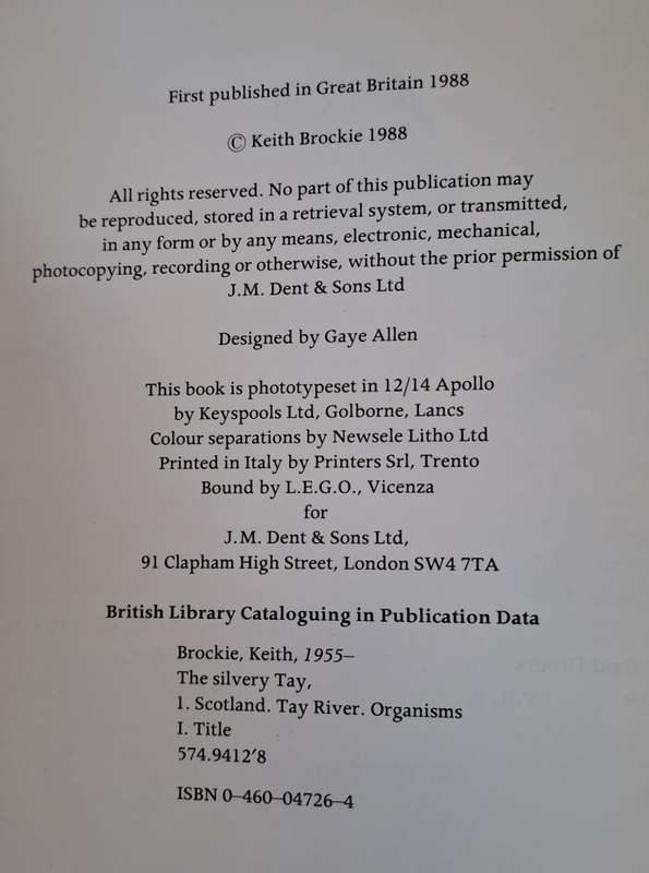 The Silvery Tay - Keith Brockie (Hard cover with DJ)