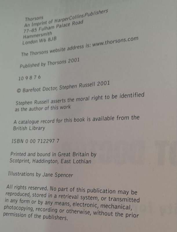 Return of the Urban Warrior Barefoot Doctor - Thorsons (Paperback book with no dj)