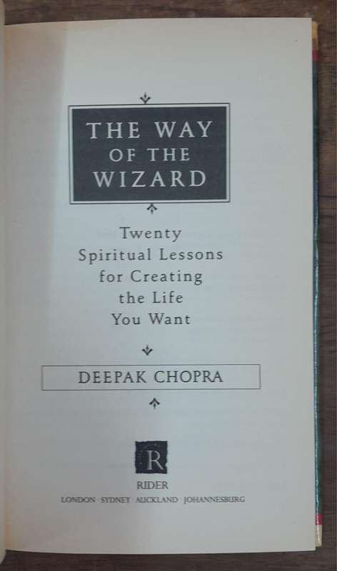 The Way of the Wizard - Deepak Chopra (Hardcover book with dj)
