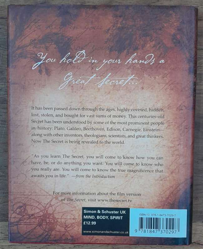The Secret - Rhonda Byrne (Hardcover book with dj)