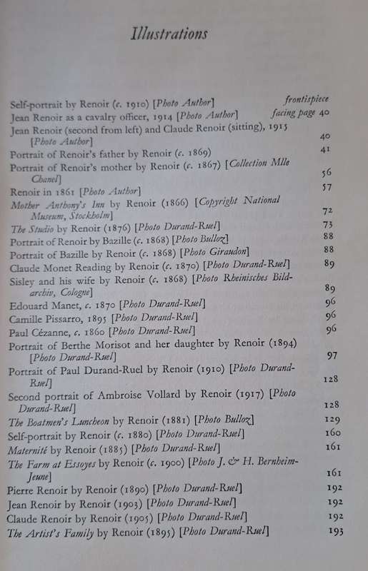 Renoir my Father - Jean Renoir (Hard Cover with dustjacket)