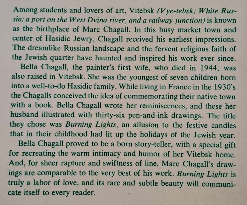Chagall: Burning Lights - Bella Chagall (Paperback)