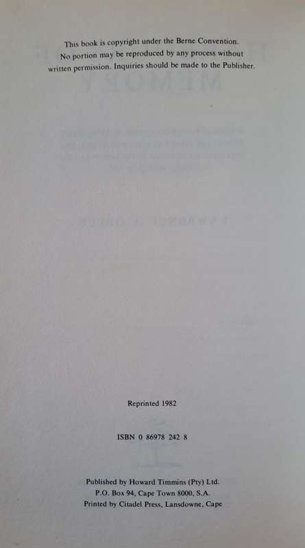 Harbours of Memory. - Lawrence G Green (Hardcover with DJ)