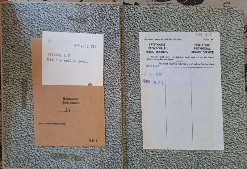 Uit Ons Prille Jeug - A. G. Visser (hard cover with no dj)