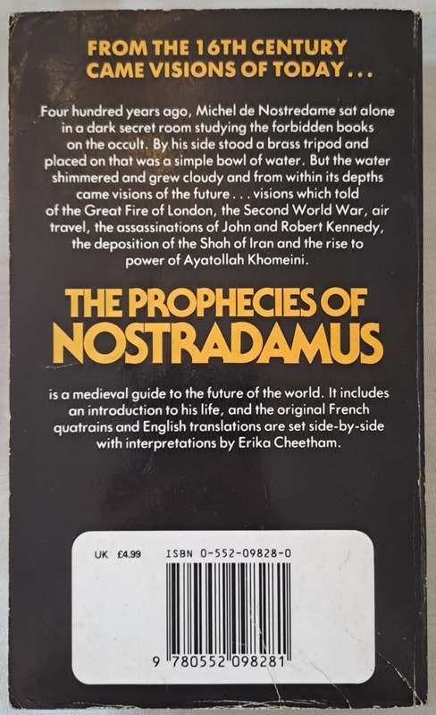 The Prophecies Of Nostradamus - Erika Cheetham (Paperback)