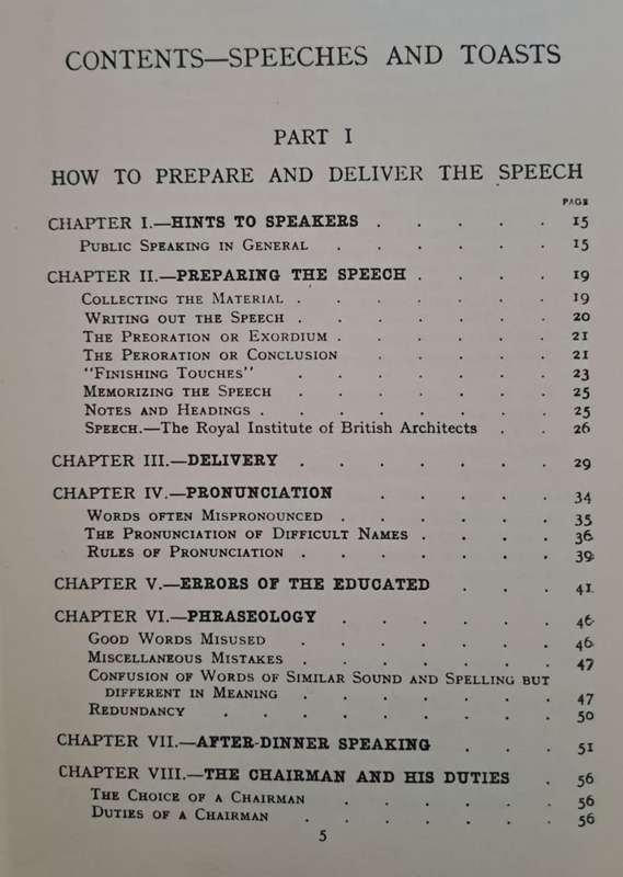 Speeches And Toasts, How To Make And Propose Them  Leslie F. Stemp (Hardcopy with DJ)