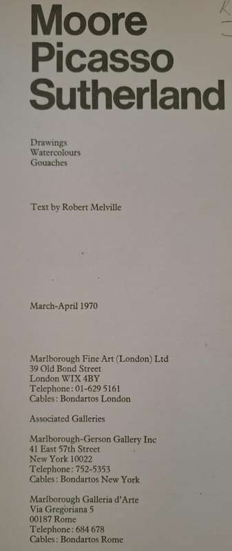 Moore Picasso Sutherland - Robert Melville (Paperback)