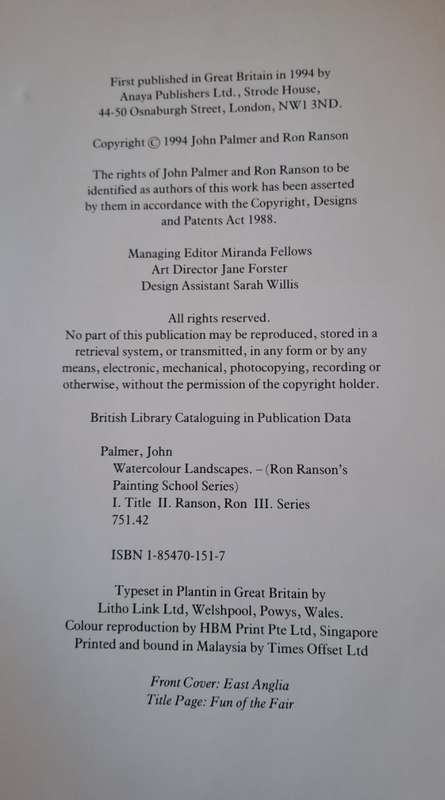 Watercolour Landscape -John Palmer (Hardcover)