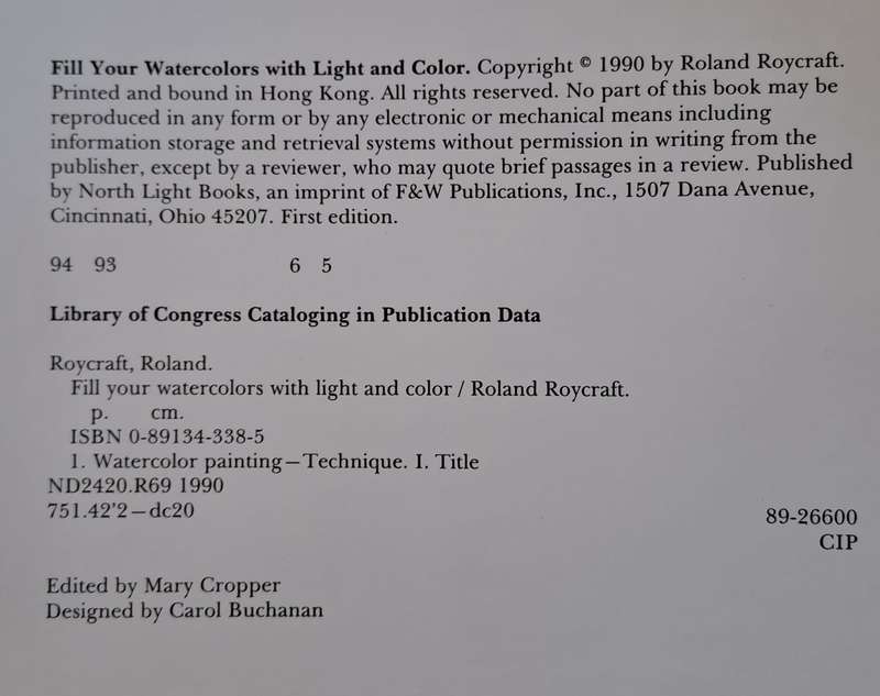 Fill your Watercolors with light and color - Roland Roycraft (Hardcover)