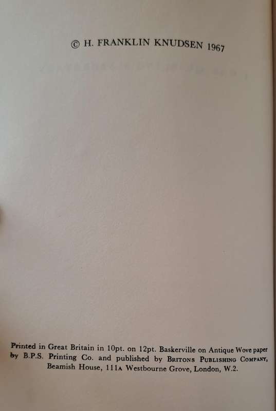 I was Quislings Secretary - Franklin Knudsen (Hardcover with DJ)