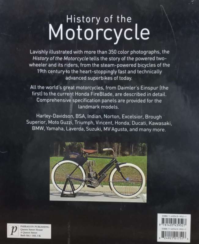 History of the Motorcycle. - Roland Brown (Hardcover)