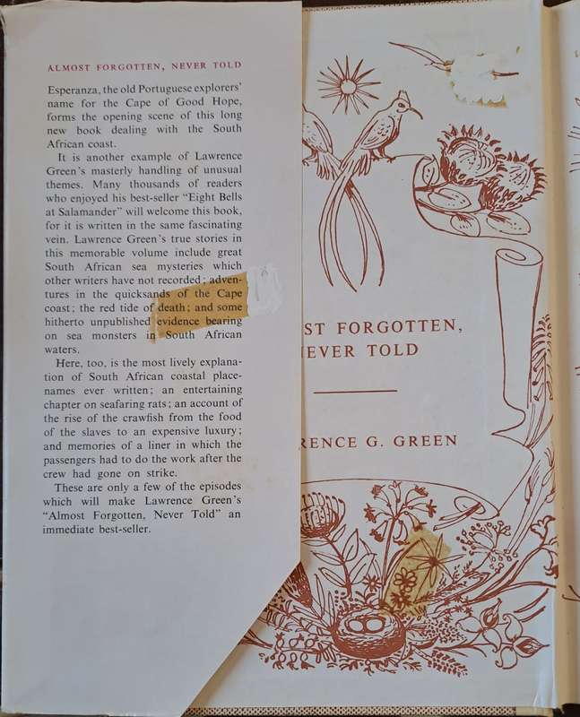 Almost Forgotten, Never Told. - Lawrence G Green (First Edition 1965) (Hardcover)
