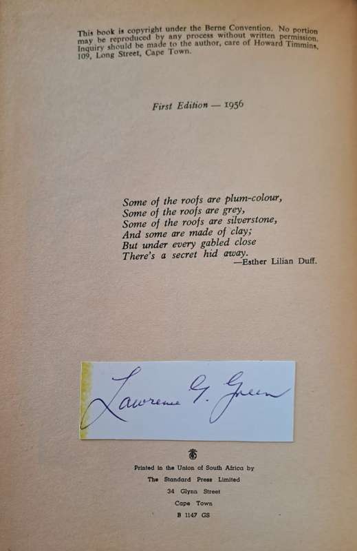 There's a secret hid Away. - Lawrence G Green (First Edition)(Hardcover without DJ)
