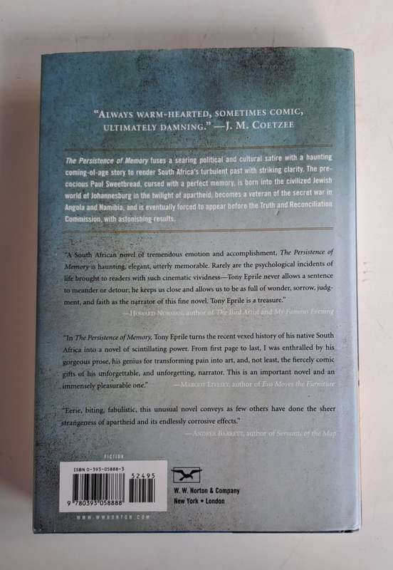 The Persistence of Memory. - Tony Eprile (Hardcover with DJ)