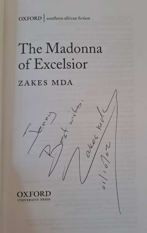 The Madonna of Excelsior. - Zakes Mda (Softcover) (Signed by Author)