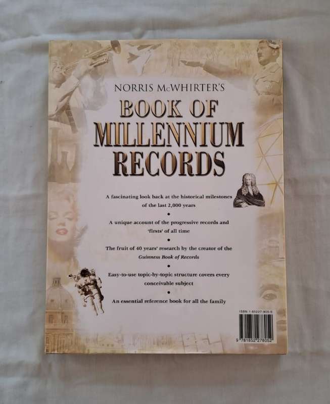 Book of Millennium Records. - Norris Mc Whirters (Hardcover with DJ)