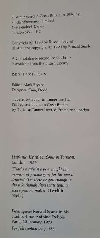 Ronald Searle. - Russell Davies (Hardcover with DJ)
