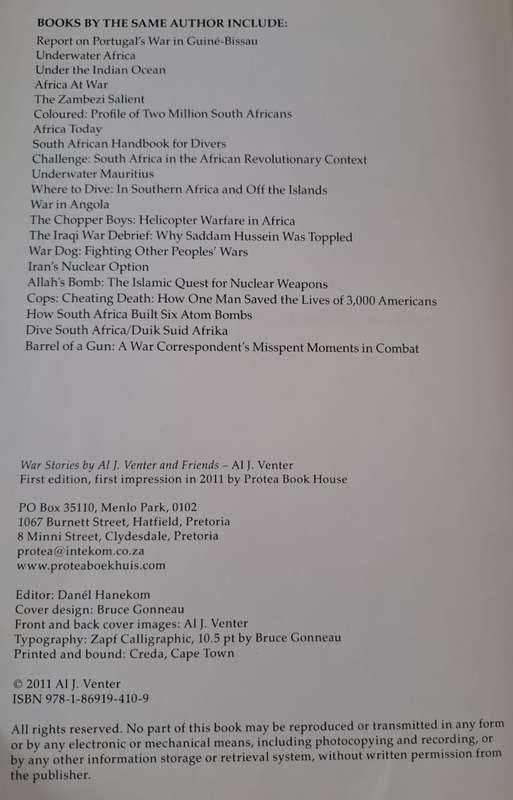 War Stories. - Al J Venter (Softcover)