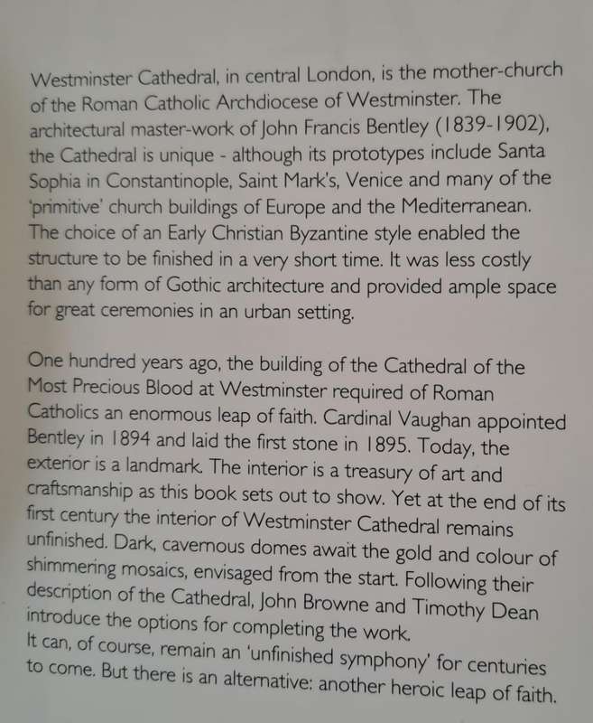 Building of Faith - Westminster Cathedral. - John Browne & Timothy Dean (Hardcover with DJ)