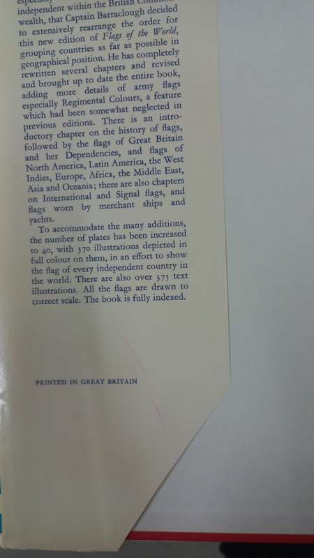 Flags of the World. - E M C Barraclough (Hardcover with DJ)
