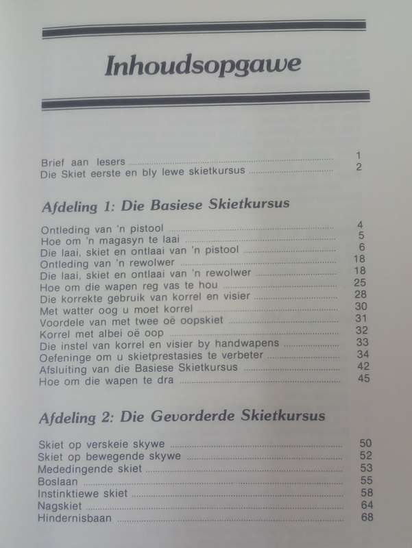 Skiet eerste en bly lewe Skietkursus. - L W Bienedell (Hardcover) (Signed by Author)
