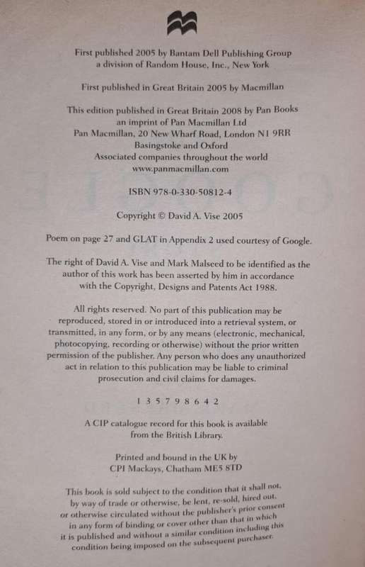 The Google Story. - David A Vise (Paperback)