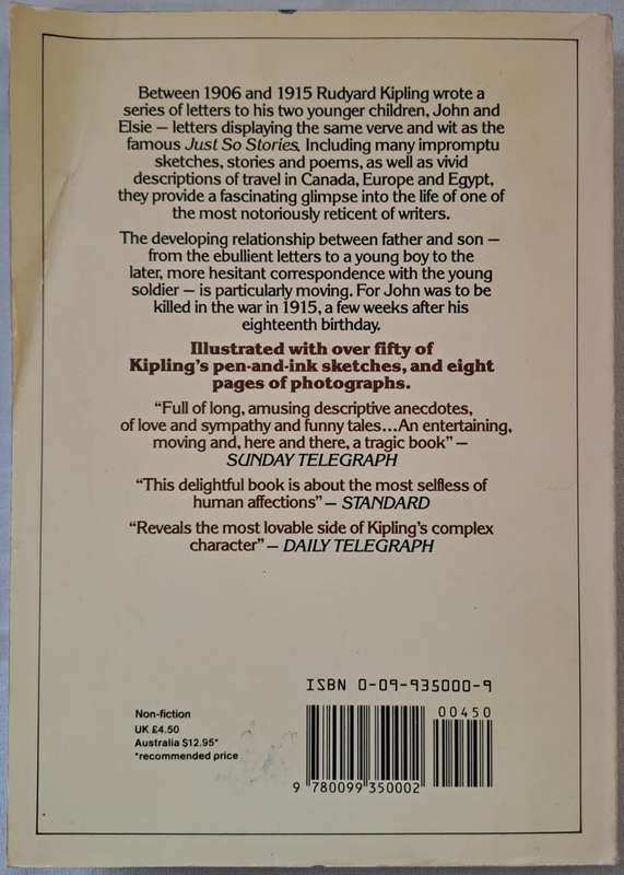O Beloved Kids: Rudyard Kipling's Letters to His Children - Elliot L. Gilbert (Paperback)