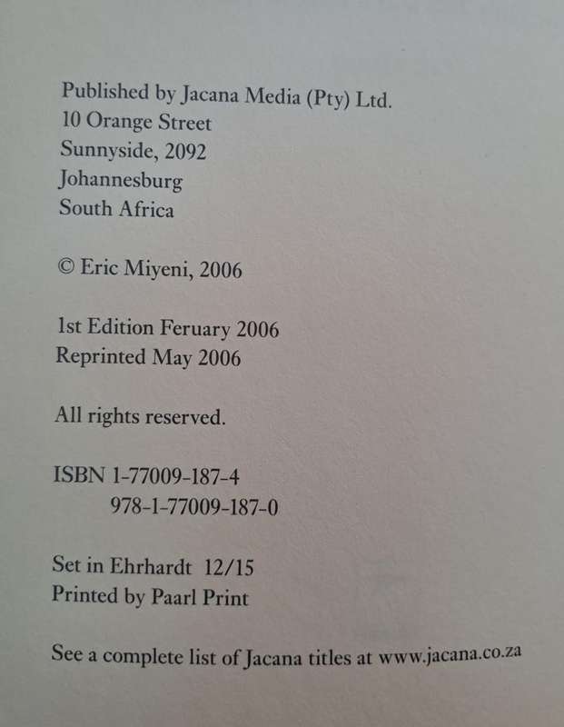 The only Black at a Dinner Party  - Eric Miyeni (Paperback)