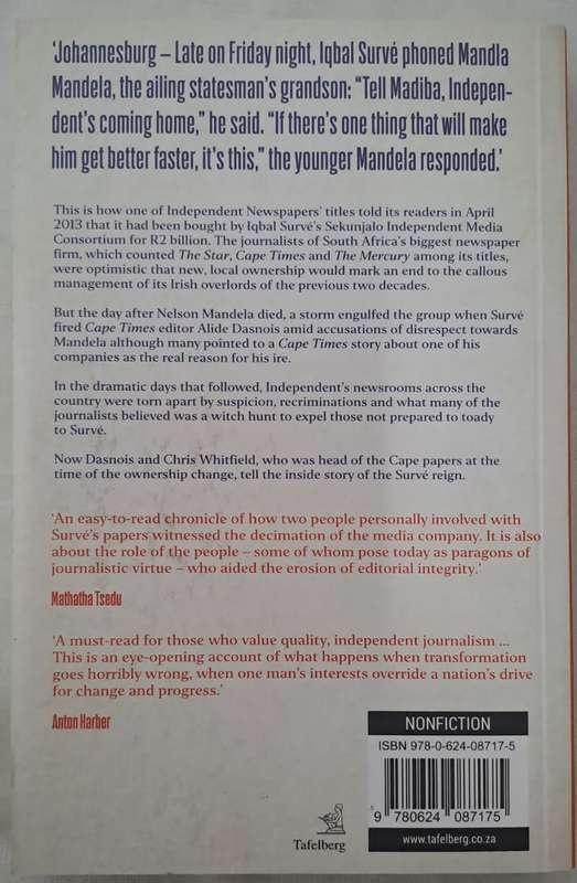 Paper Tiger , Iqbal Surve the Downfall of Independents Newspapers - Alide Dasnois (Paperback)