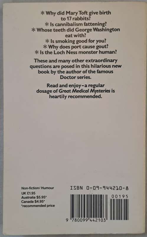 Great Medical Mysteries -  Richard Gordon (Paperback)