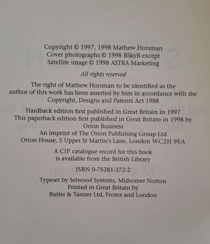 Sky High: The Amazing Story of BskyB - Mathew Horsman (Paperback)