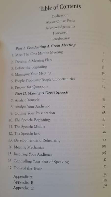 The One Minute Meeting - Omar Periu (Paperback)