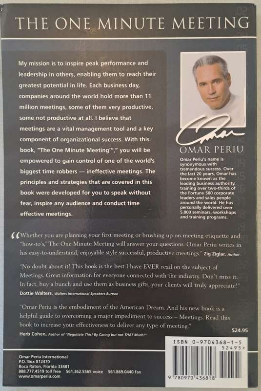 The One Minute Meeting - Omar Periu (Paperback)