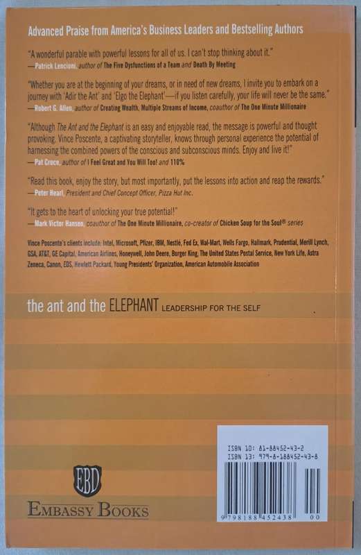 The Ant and the Elephant: Leadership For the Self - Vince Poscente (Paperback)