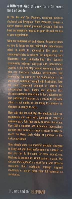 The Ant and the Elephant: Leadership For the Self - Vince Poscente (Paperback)