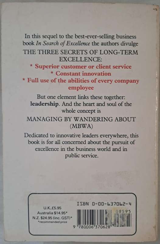 A Passion for Excellence: The Leadership Difference - Tom Peters, Nancy Austin (Paperback)