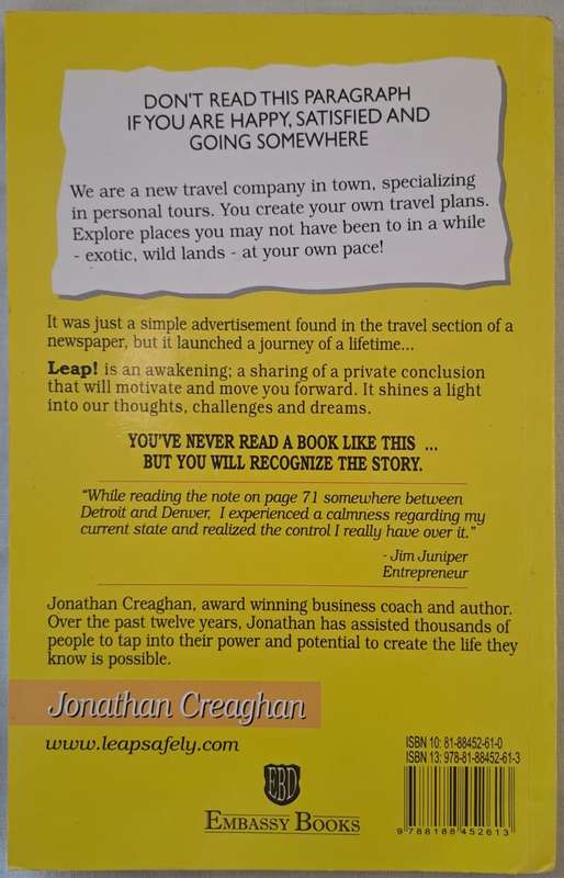 Leap! A Journey to Personal Power and Possibility - Jonathan Creaghan (Paperback)