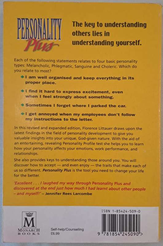 Personality Plus: How to Understand Others by Understanding Yourself - Florence Littauer (Paperback)