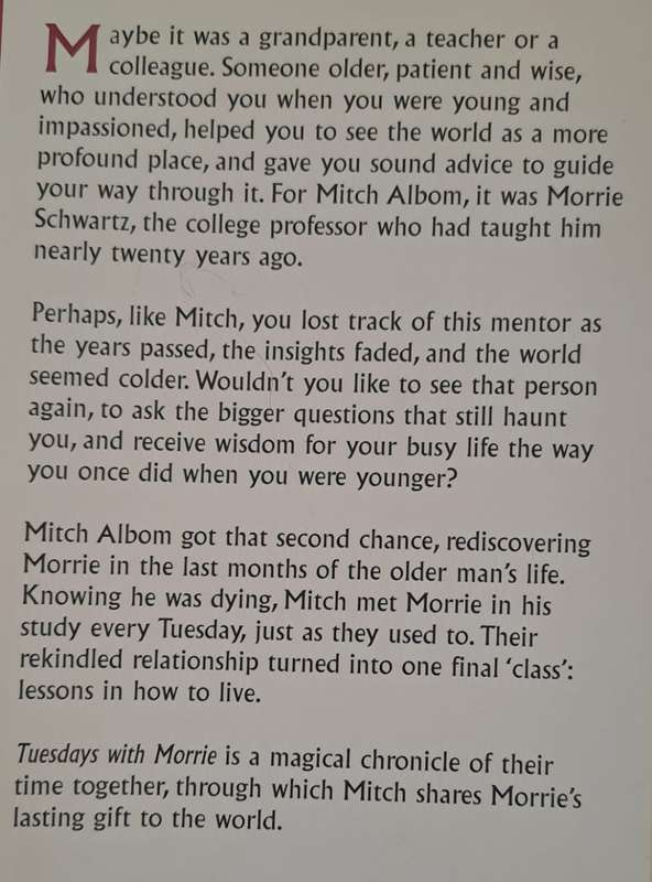 Tuesdays with Morrie - Mitch Albom (Hardcover with DJ)