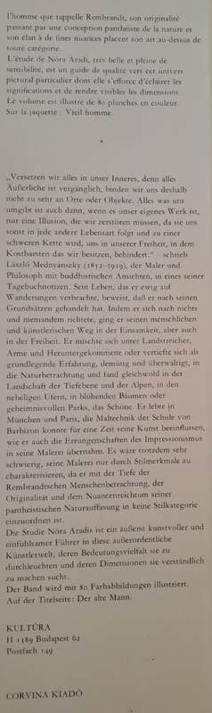 MEDNYANSZKY - Nora Aradi (Hardcover)