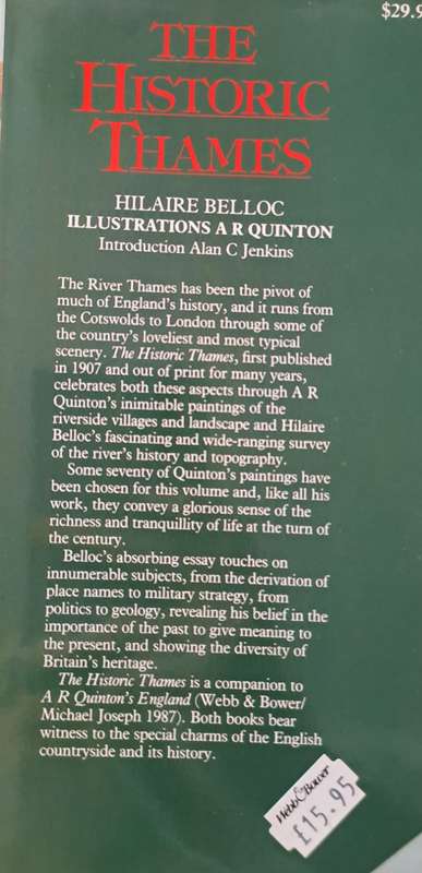 The Historic Thames - Hilaire Belloc (Hardcover)