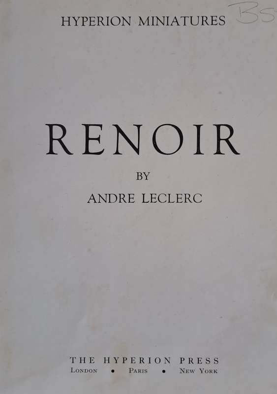 Renoir - Andre Leclerc (Hardcover)