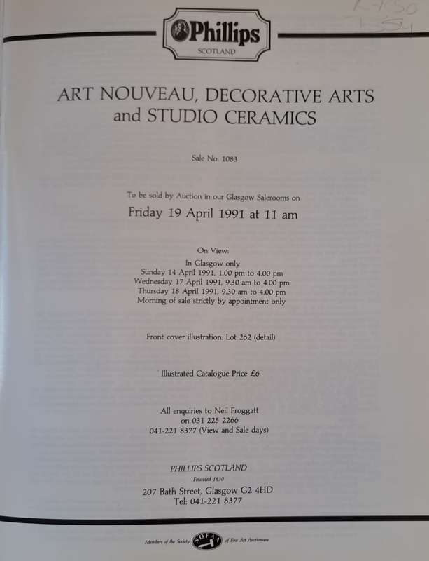 Art Nouveau, Decorative arts and studio ceramics - Phillips Scotland (Paperback)