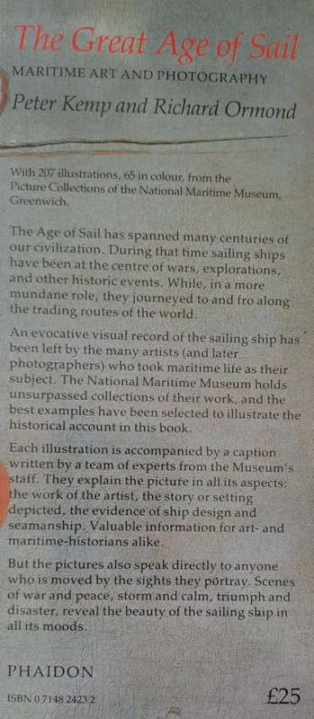 The Great age of Sail -Peter Kemp (Hardcover)
