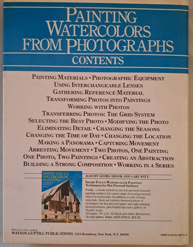 Painting watercolors from Photographers - George Shook (Hardcover)