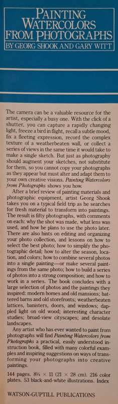 Painting watercolors from Photographers - George Shook (Hardcover)