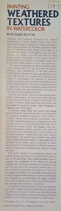 Painting Weathered textures - Richard Bolton (Hardcover)