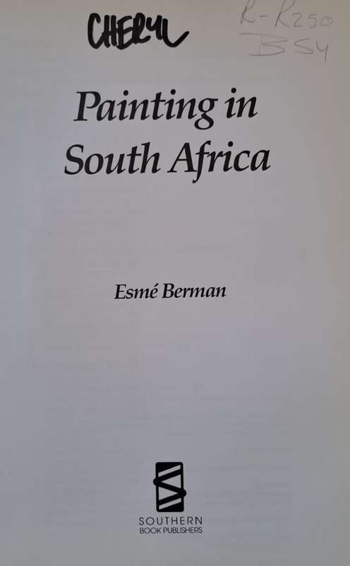 Painting in South Africa - Esme Berman (Hardcover)