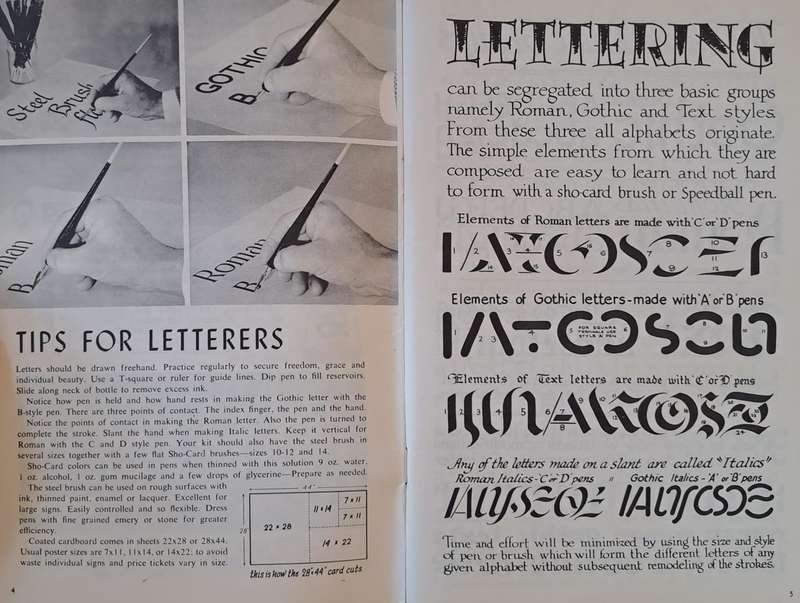 Speedball Textbook for pen and brush lettering (Paperback)