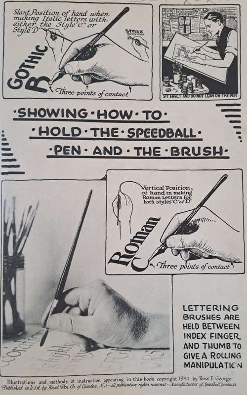 Speedball Textbook for pen and brush lettering (Paperback)